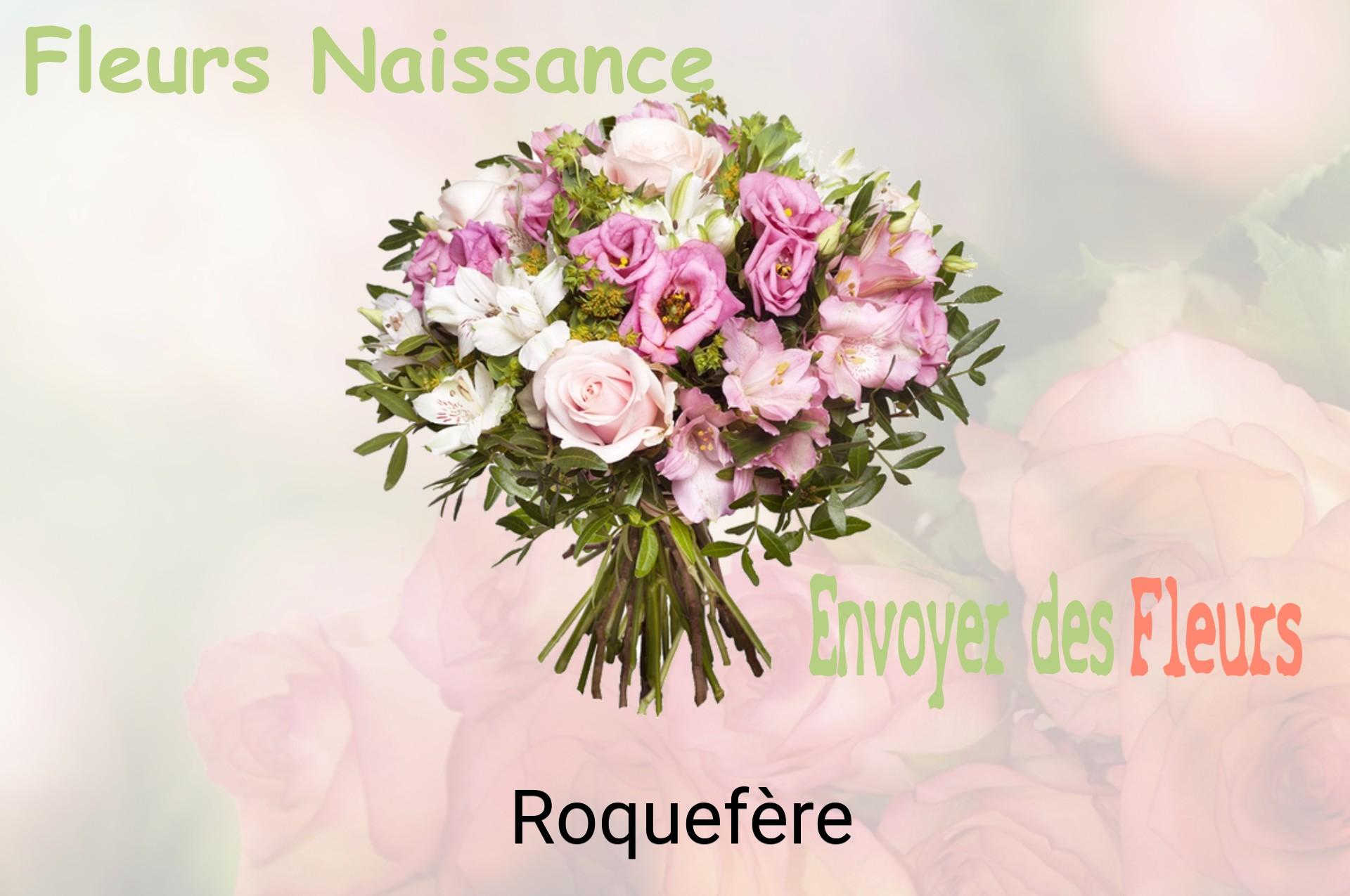 Bouquet de fleurs de naissance livré à Roquefère